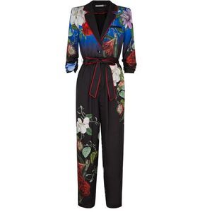 Alice + Olivia LOUETTA TIE WAIST JUMPSUIT Size 2 NWT